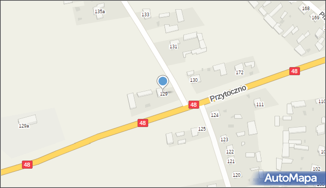 Przytoczno, Przytoczno, 129, mapa Przytoczno