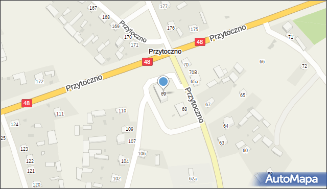 Przytoczno, Przytoczno, 69, mapa Przytoczno