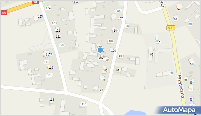 Przytoczno, Przytoczno, 98a, mapa Przytoczno