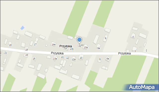 Przytoka, Przytoka, 11, mapa Przytoka