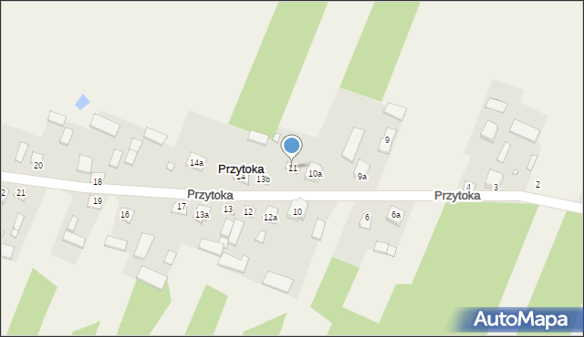 Przytoka, Przytoka, 11A, mapa Przytoka