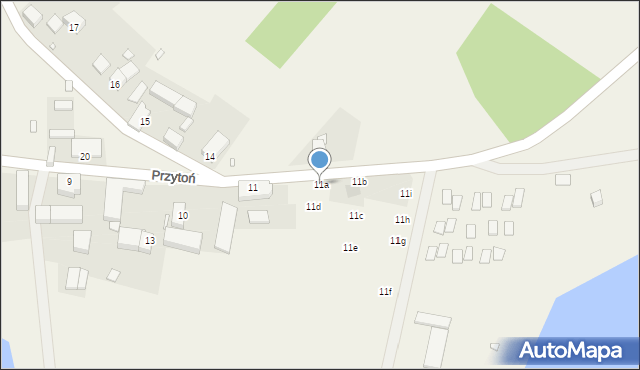 Przytoń, Przytoń, 11a, mapa Przytoń