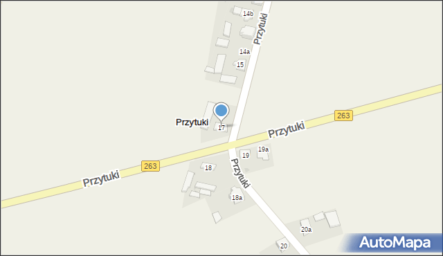 Przytuki, Przytuki, 17, mapa Przytuki