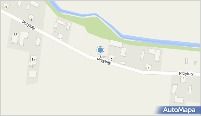 Przytuły, Przytuły, 6, mapa Przytuły