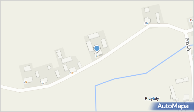 Przytuły, Przytuły, 17, mapa Przytuły