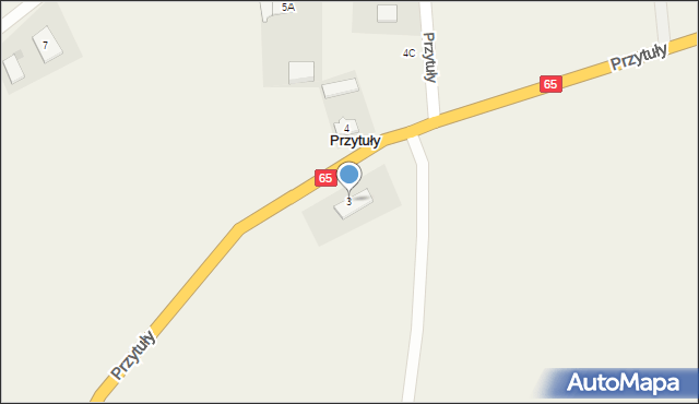 Przytuły, Przytuły, 3, mapa Przytuły