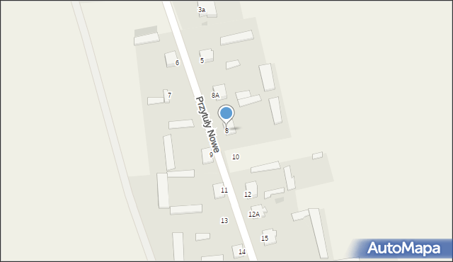 Przytuły Nowe, Przytuły Nowe, 8, mapa Przytuły Nowe