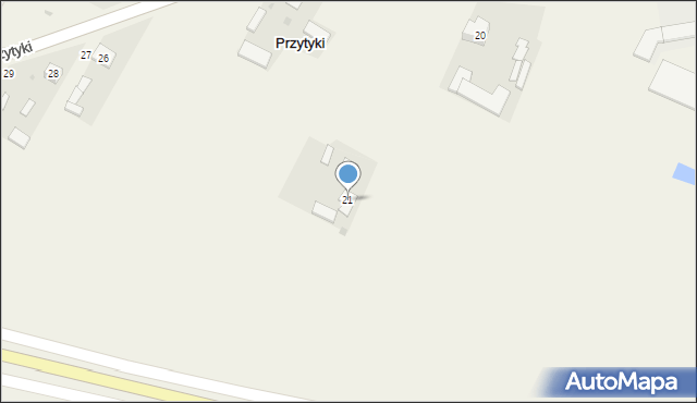 Przytyki, Przytyki, 21, mapa Przytyki