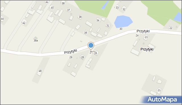 Przytyki, Przytyki, 27, mapa Przytyki