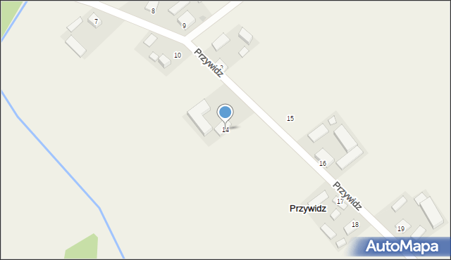 Przywidz, Przywidz, 14, mapa Przywidz