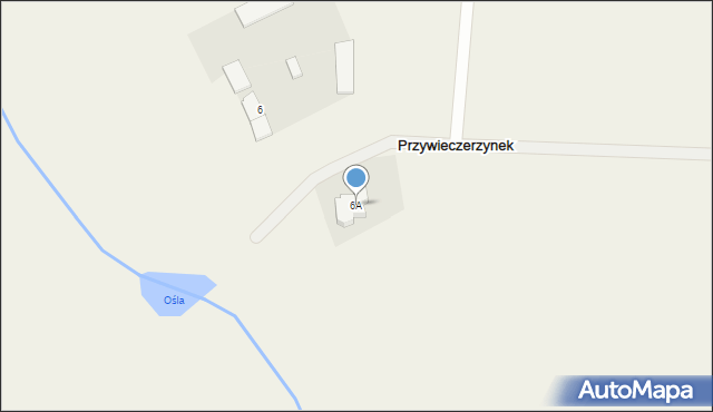 Przywieczerzynek, Przywieczerzynek, 6A, mapa Przywieczerzynek