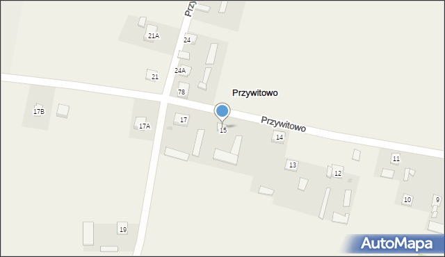 Przywitowo, Przywitowo, 16, mapa Przywitowo