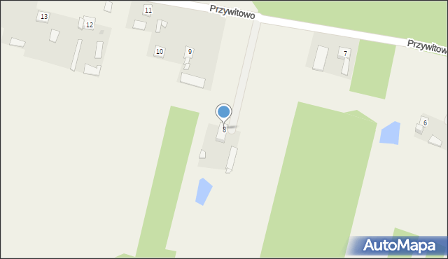 Przywitowo, Przywitowo, 8, mapa Przywitowo