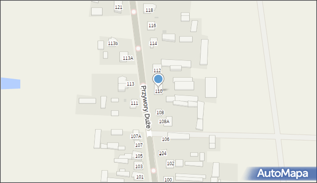 Przywory Duże, Przywory Duże, 110, mapa Przywory Duże