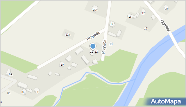 Przywóz, Przywóz, 11a, mapa Przywóz