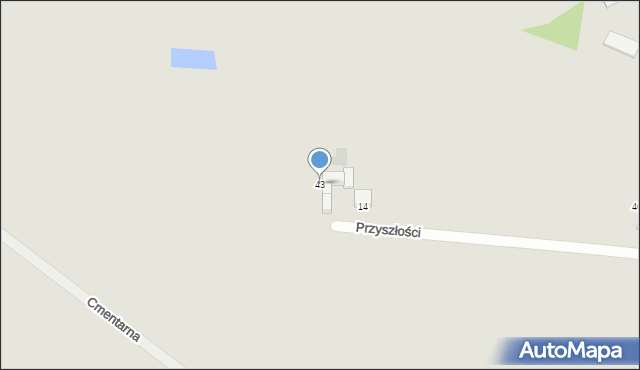 Pyrzyce, Przyszłości, 43, mapa Pyrzyce