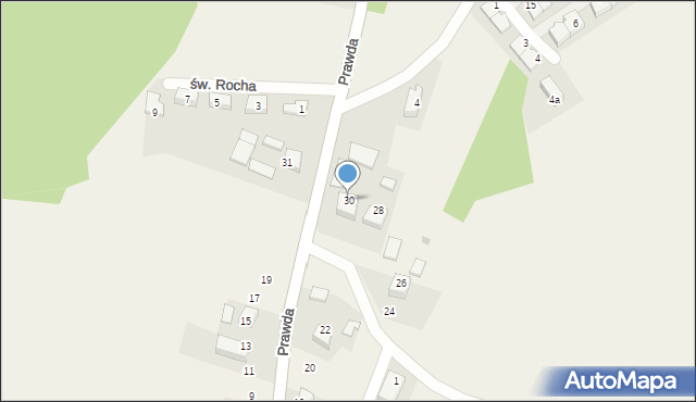 Raciborowice, Prawda, 30, mapa Raciborowice