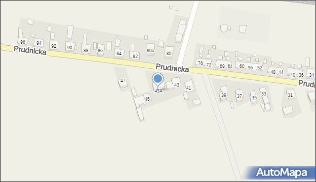 Racławice Śląskie, Prudnicka, 43A, mapa Racławice Śląskie