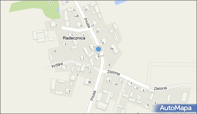 Radecznica, Prusa Bolesława, 5, mapa Radecznica