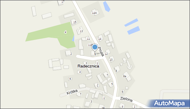 Radecznica, Prusa Bolesława, 9, mapa Radecznica