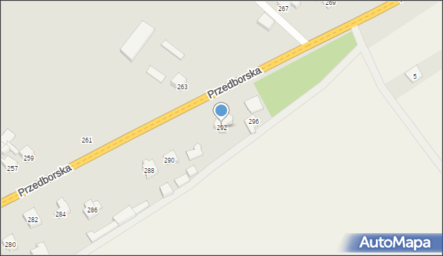 Radomsko, Przedborska, 292, mapa Radomsko