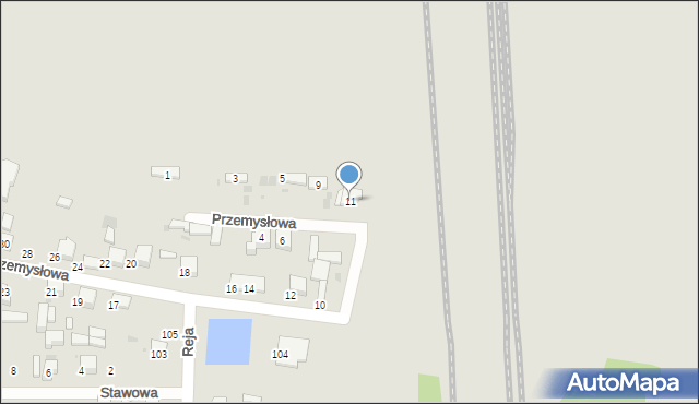 Radomsko, Przemysłowa, 11, mapa Radomsko