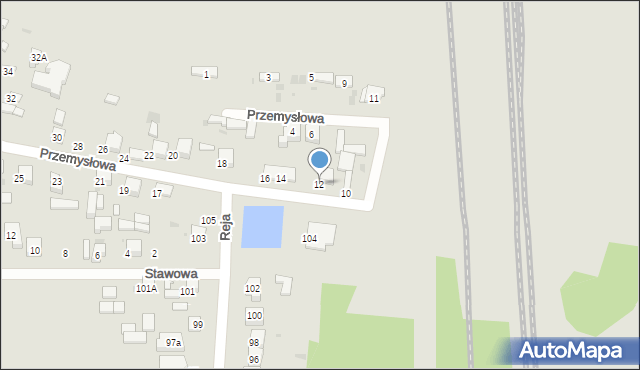 Radomsko, Przemysłowa, 12, mapa Radomsko