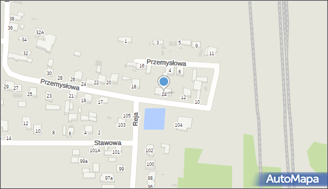 Radomsko, Przemysłowa, 14, mapa Radomsko