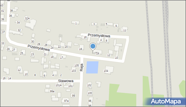 Radomsko, Przemysłowa, 16, mapa Radomsko