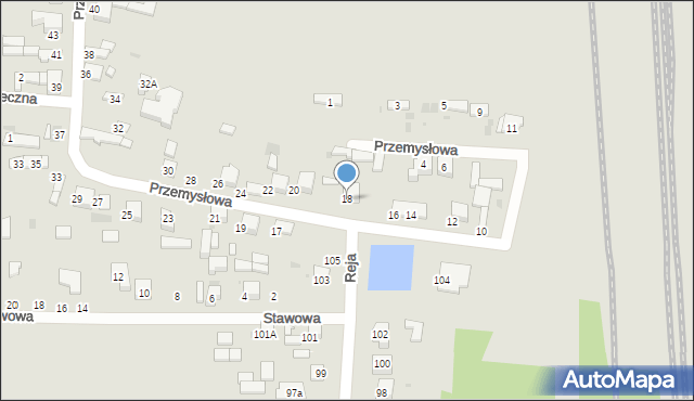 Radomsko, Przemysłowa, 18, mapa Radomsko