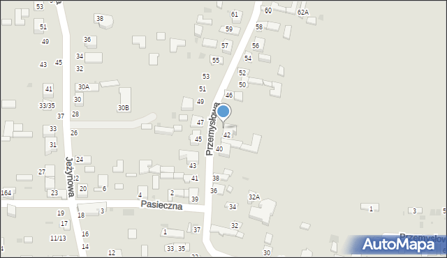 Radomsko, Przemysłowa, 42/44, mapa Radomsko