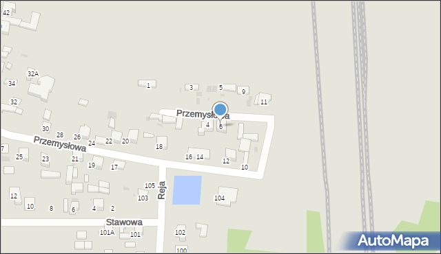 Radomsko, Przemysłowa, 6, mapa Radomsko