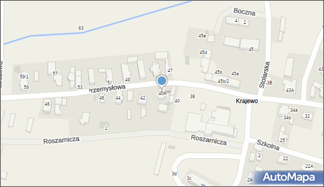 Radwanice, Przemysłowa, 40A, mapa Radwanice