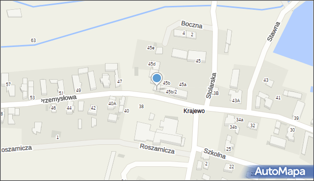 Radwanice, Przemysłowa, 45c, mapa Radwanice