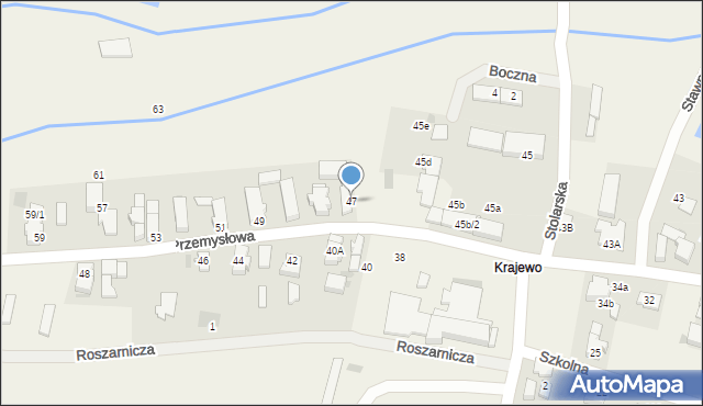 Radwanice, Przemysłowa, 47, mapa Radwanice