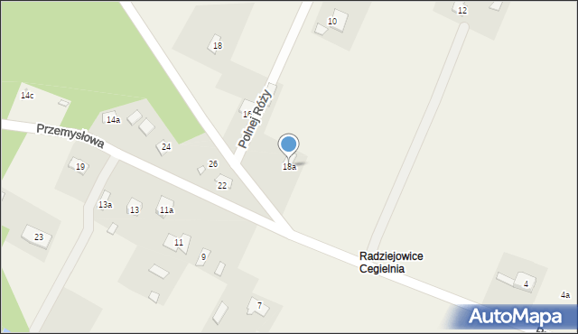 Radziejowice, Przemysłowa, 18a, mapa Radziejowice