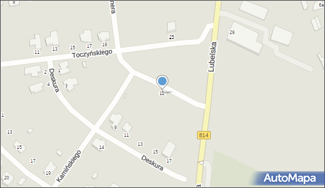 Radzyń Podlaski, Prejznera Kazimierza, 12, mapa Radzyń Podlaski