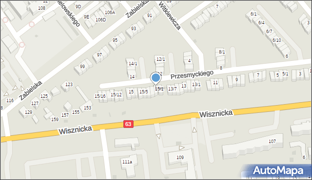 Radzyń Podlaski, Przesmyckiego Zenona, 15/2, mapa Radzyń Podlaski