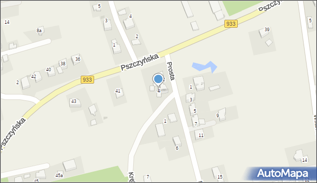 Rajsko, Prosta, 4, mapa Rajsko