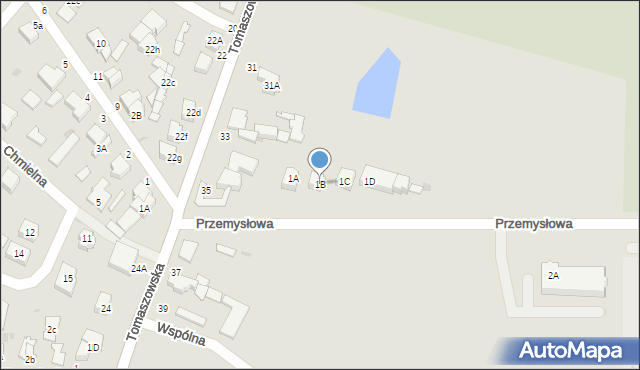 Rawa Mazowiecka, Przemysłowa, 1B, mapa Rawa Mazowiecka