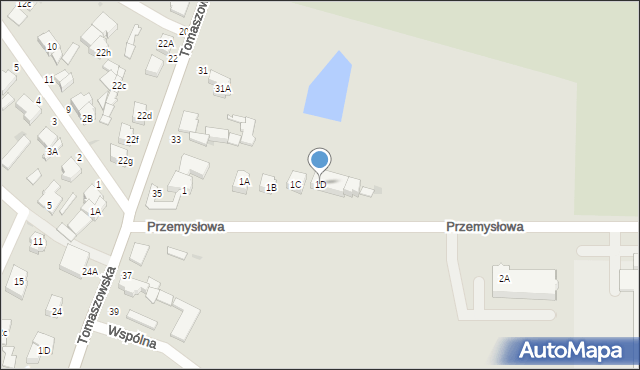 Rawa Mazowiecka, Przemysłowa, 1D, mapa Rawa Mazowiecka