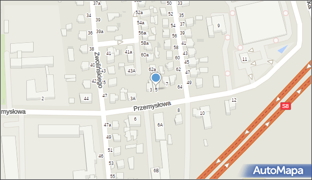 Rawa Mazowiecka, Przemysłowa, 5, mapa Rawa Mazowiecka