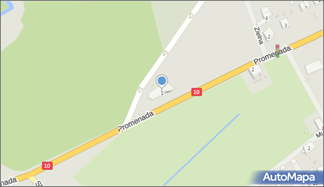 Recz, Promenada, 1, mapa Recz