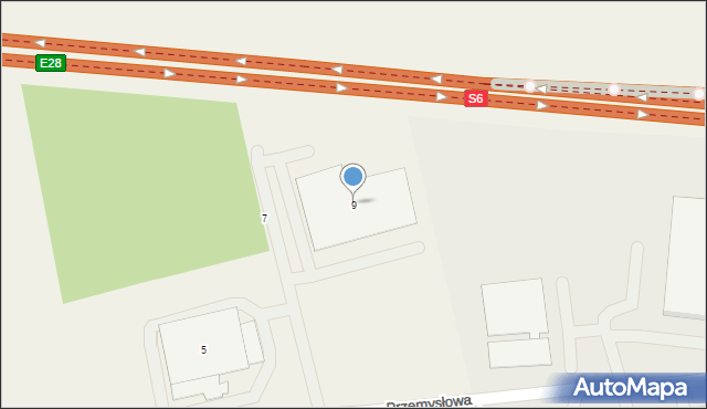 Redzikowo, Przemysłowa, 9, mapa Redzikowo