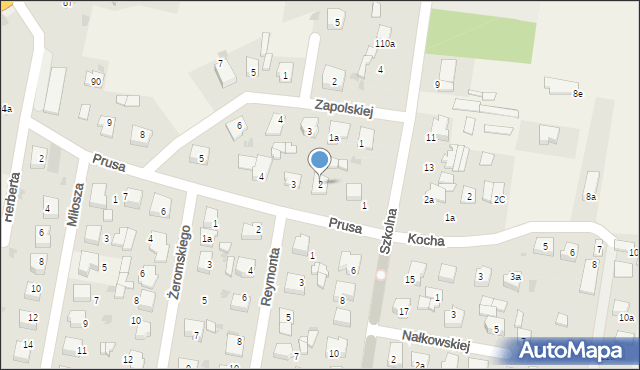 Rędziny, Prusa, 2, mapa Rędziny