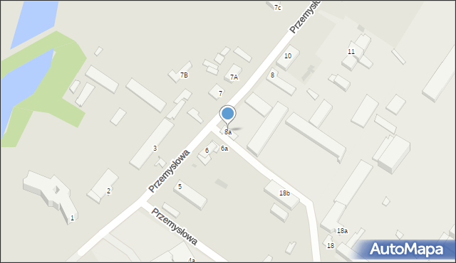 Rejowiec, Przemysłowa, 8a, mapa Rejowiec