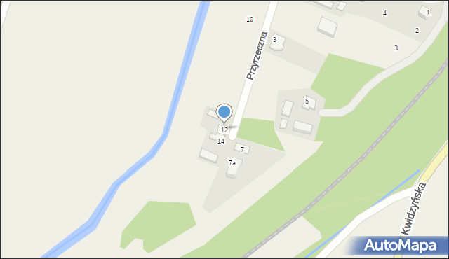 Rozpędziny, Przyrzeczna, 12, mapa Rozpędziny