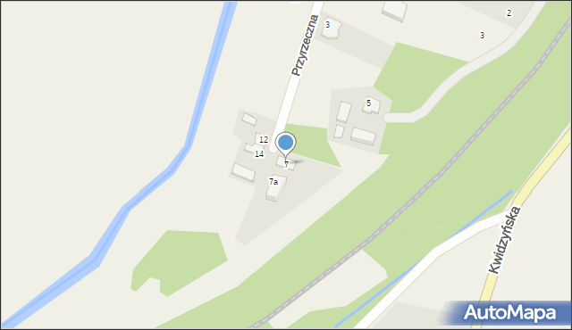 Rozpędziny, Przyrzeczna, 7, mapa Rozpędziny