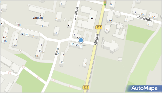 Ruda Śląska, Przedszkolna, 1, mapa Rudy Śląskiej