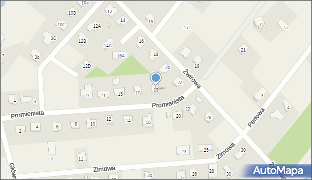 Rusiec, Promienista, 19, mapa Rusiec